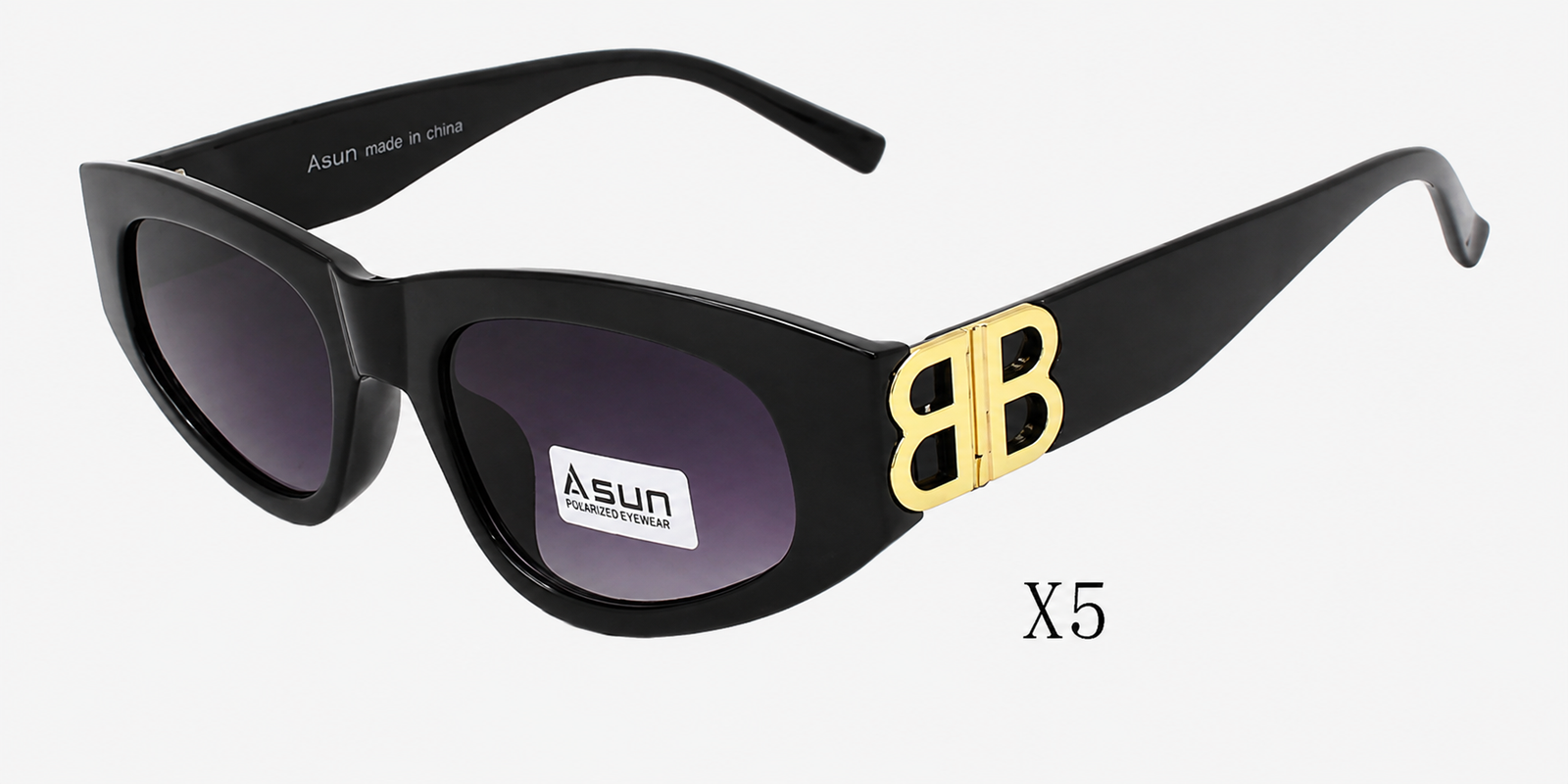 Lentes sol cat eye negro dorado — Owl Vision