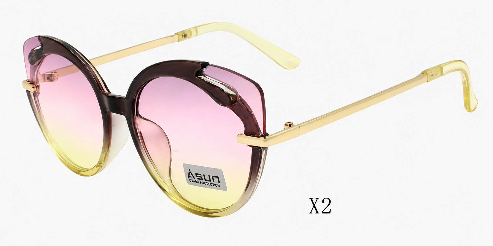 Lentes sol oversize degradado rosa — Owl Vision