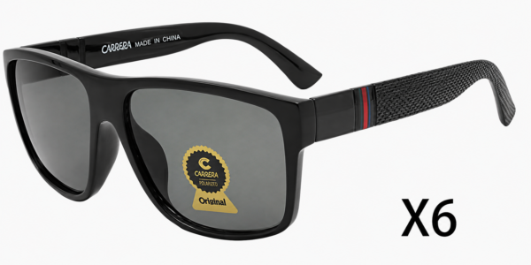 Lentes sol rectangular sport negro — Owl Vision