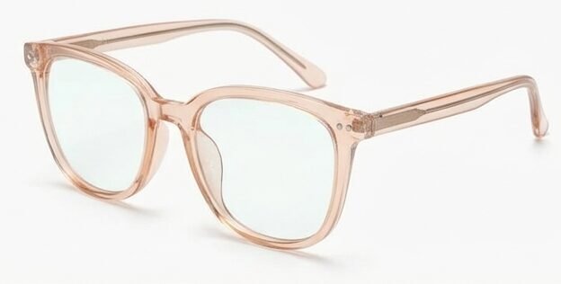 Armazón Oftálmico Cuadrado Rosa Transparente