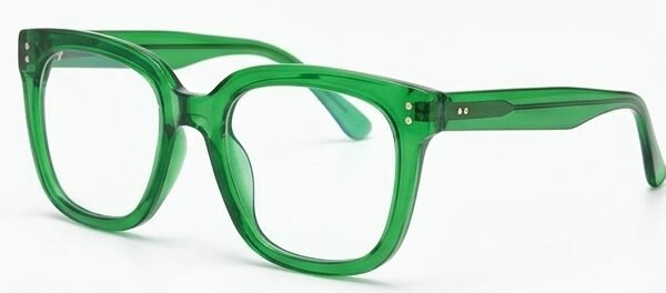 Armazón Oftálmico Cuadrado Verde Esmeralda