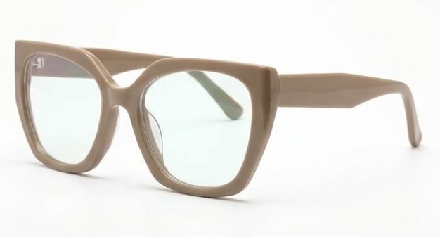 Armazón Oftálmico Cat-Eye Beige Claro